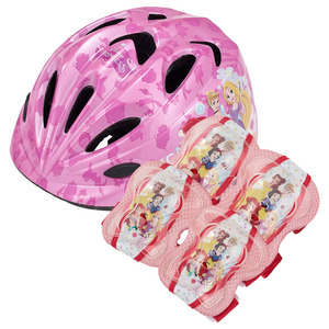 삼천리 어린이 자전거 헬멧+보호대 프린세스